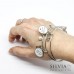 Bracciale bangle in acciaio con frase "You are my Angel"