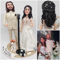 Cake topper nozze Paola e Claudio