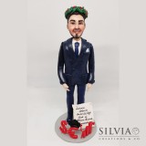 Cake topper per Laurea in Economia e Commercio di Lorenzo