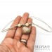 Collana cordino cerato con conchiglia beige