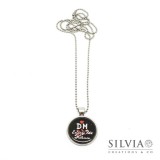 Collana lunga personalizzata con scritta o immagine a scelta