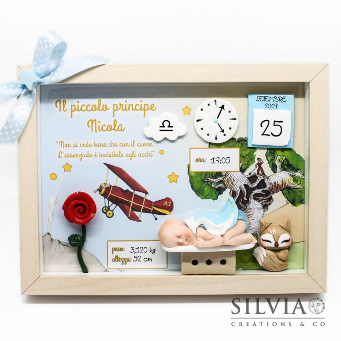 Idea per nascita quadretto bimbo Piccolo Principe inspired -  silviacreationsandco