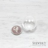 Sfera di vetro con base argento da 20 mm