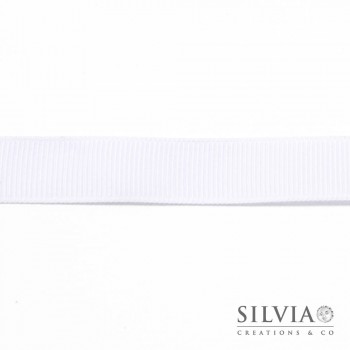 Nastro grosgrain bianco 15 mm x 1m